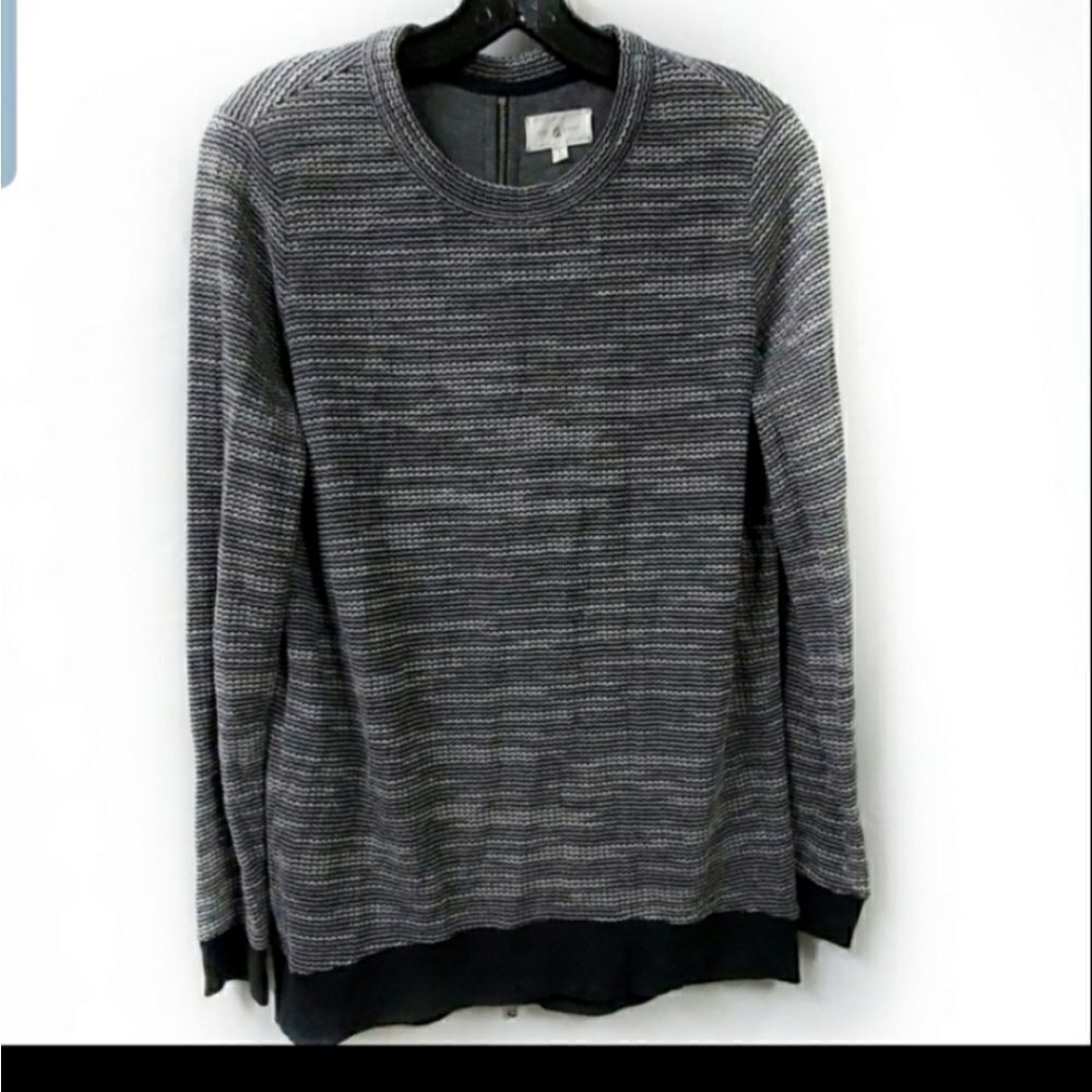 Lou & Grey Black Tunic Sweater Size  Small Long Sleeve